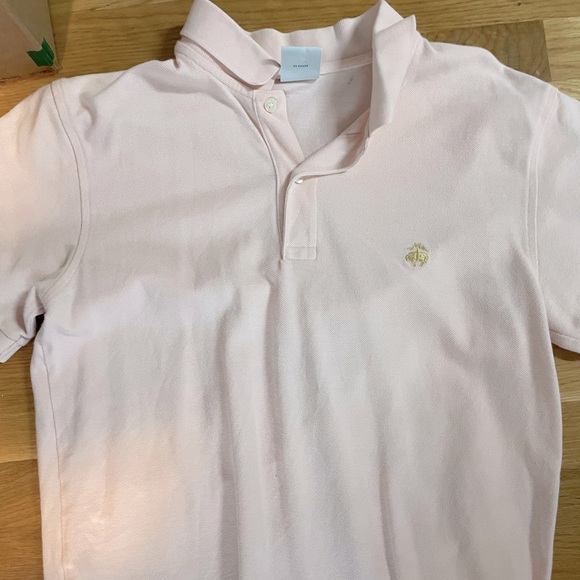 Pink slim fit mens medium Brooks Brothers polo - Picture 1 of 3